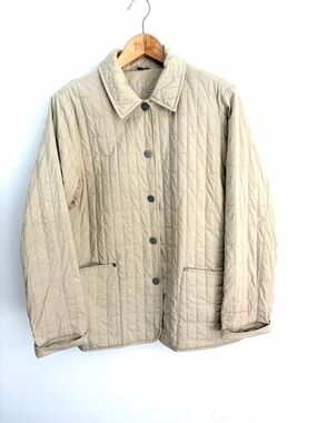 Scandi Quilted Taupe Jacket - Cotton Blend - Junge - Size 38 (S-M)